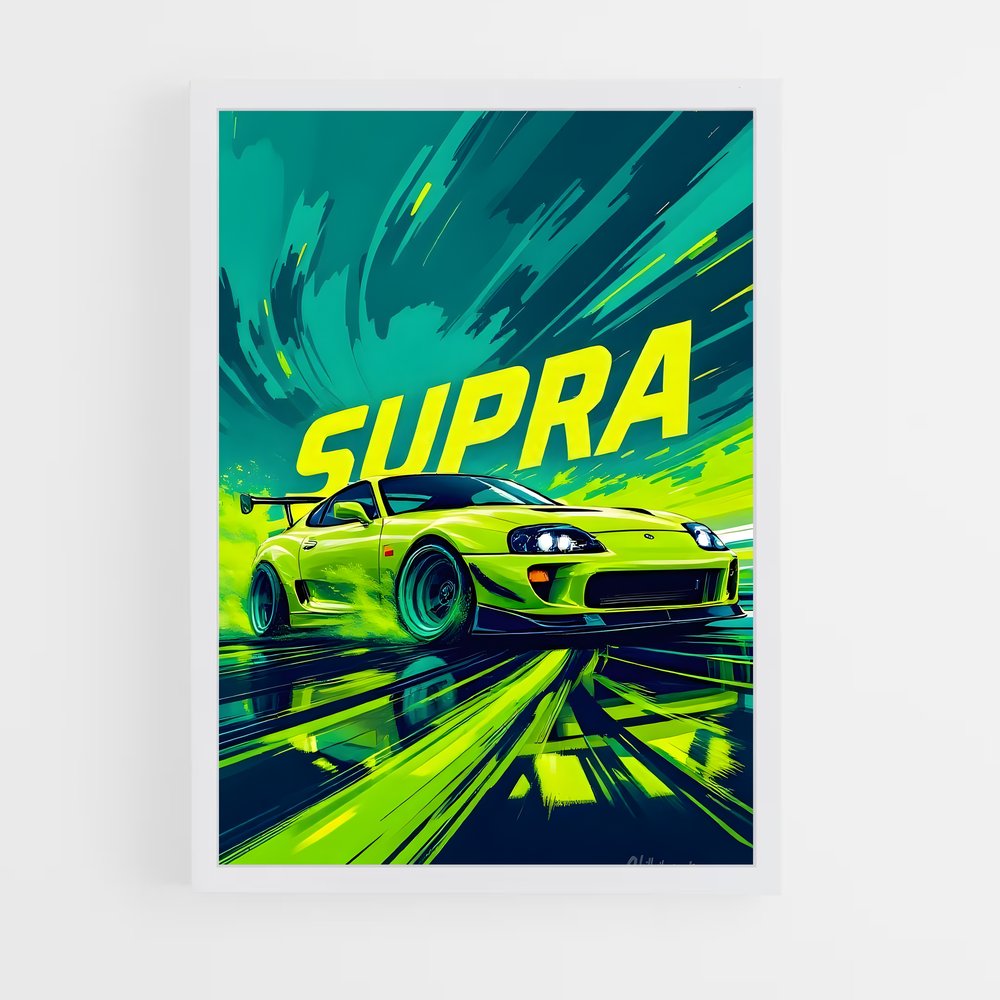 Poster Supra en Mouvement – affiche Toyota (vue 3)